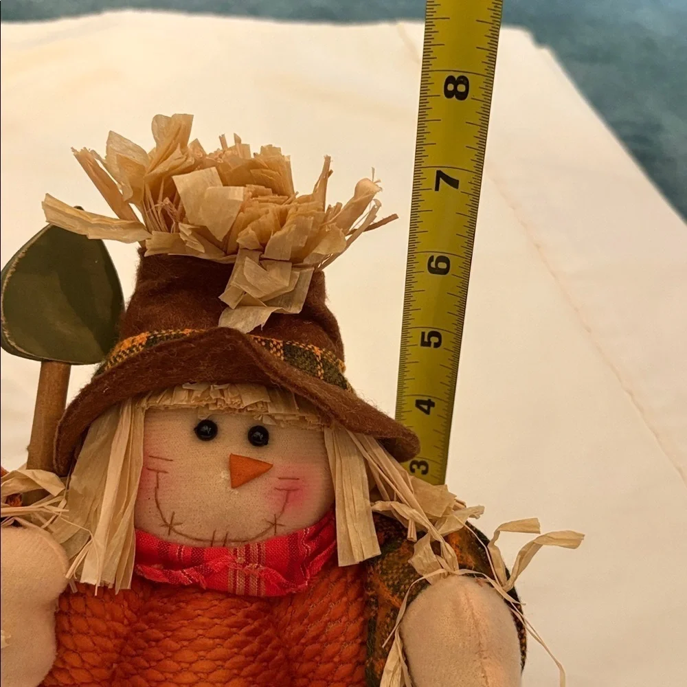 Fall Scarecrow and Rustic Pumpkin Decor